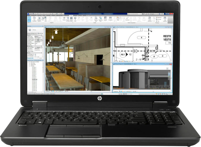 Laptop, Hewlett Packard, Zbook 15 G2, Intel i7-4800MQ 2.7Ghz, SSD/120Gb
